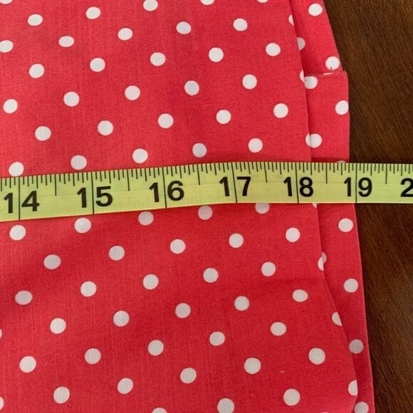 Ann Taylor Pink White Polka Dot Pencil Skirt - Picture 8 of 8